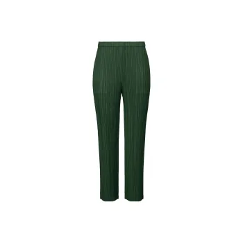 Homme Plissé Issey Miyake SS23 Casual Pants Women's Dark Green