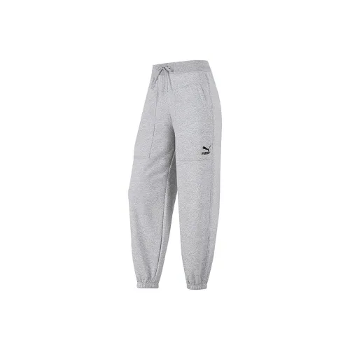 PUMA Knitted Sweatpants Women's Gray