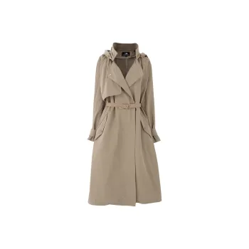 SOON FLOWER Trench Coat Women's Khaki