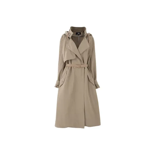 SOON FLOWER Trench Coat Women's Khaki