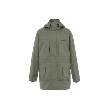 Columbia Hiking Waterproof And Windproof To Keep Warm Windbreaker Jacket Women's Green