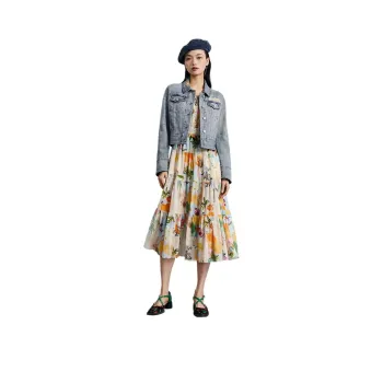 MIIDII Denim Jacket Women's Medium Blue