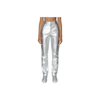 DIESEL Knitted Sweatpants Women's Silver Gray