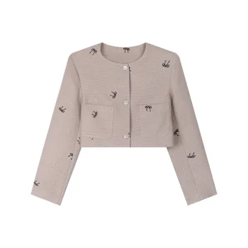 SONGBENSANGSANG Fall Cropped Coats Women's