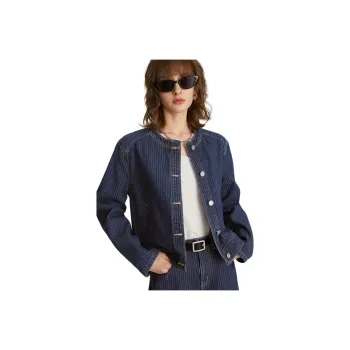 ELLE Denim Jackets Women's Blue