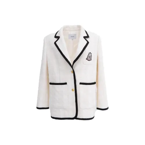 LOFT SHINE Velvet Jackets Women's White