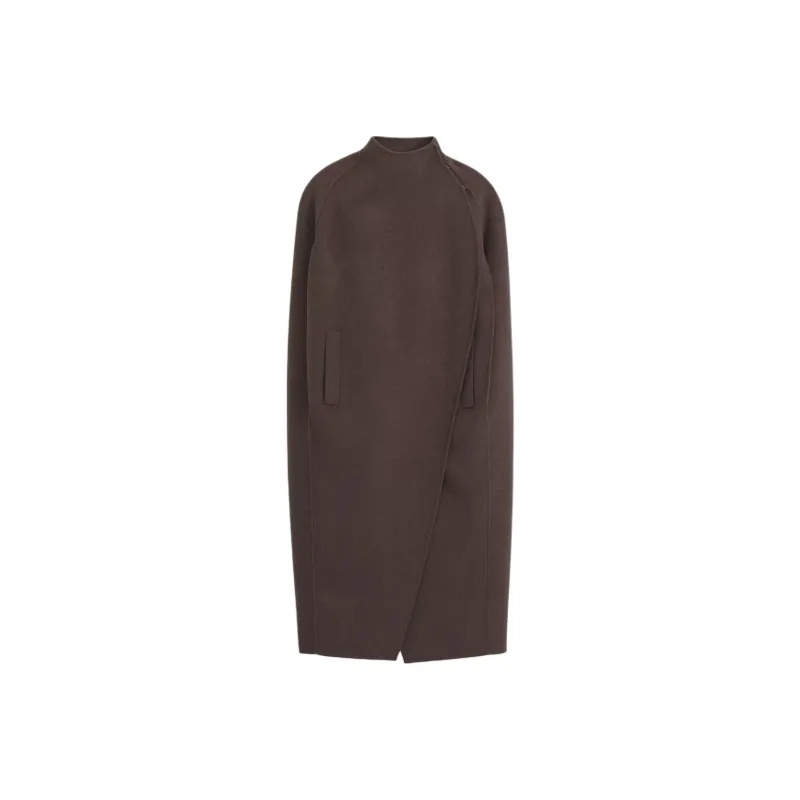 ZARA Coats Women's Green Mud Gray-0