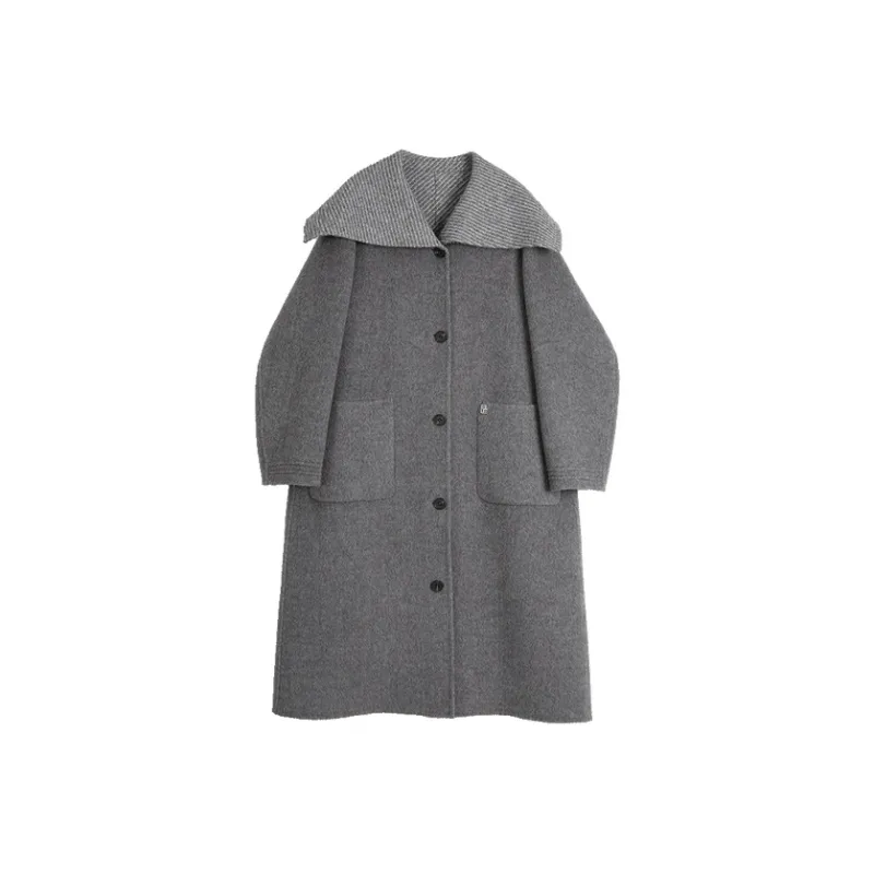 ELLE Coats Women's Medium Gray-0