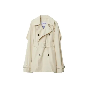 Burberry Short Silk Trench Coat