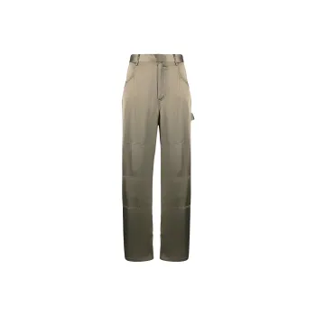 DION LEE Straight leg Satin Trousers