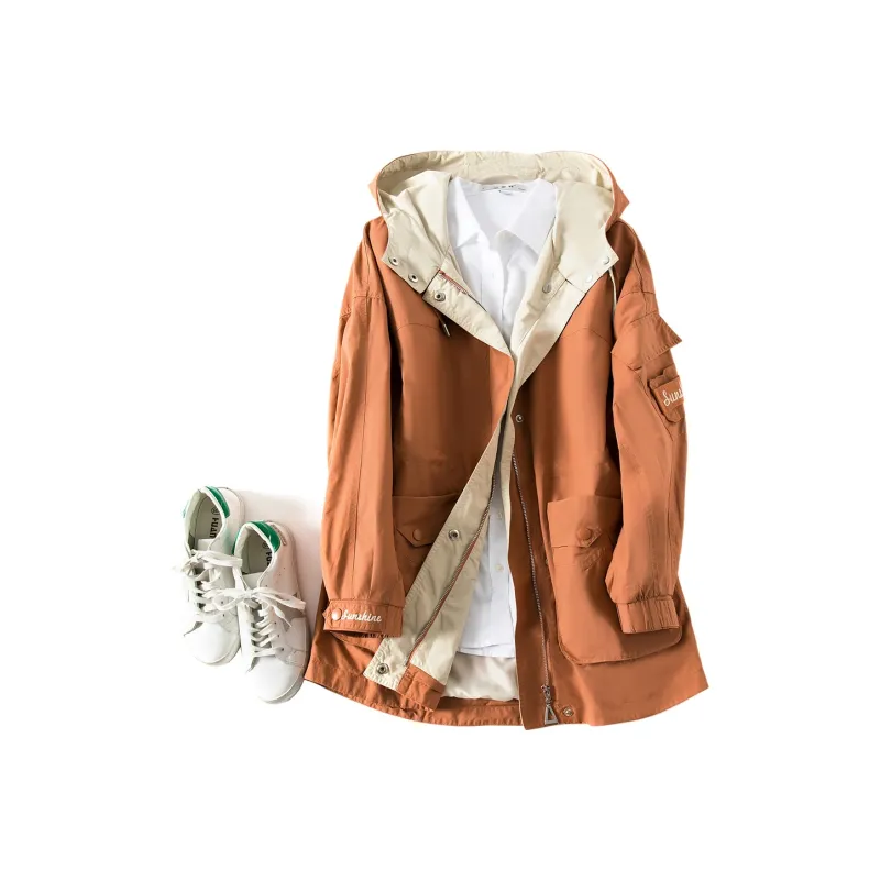 H YXIANG Trench Coats Women's-2