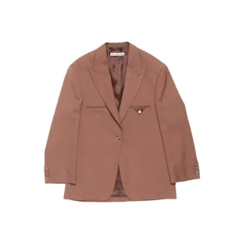 Acne Studios Single Breasted Curved Hem Blazer