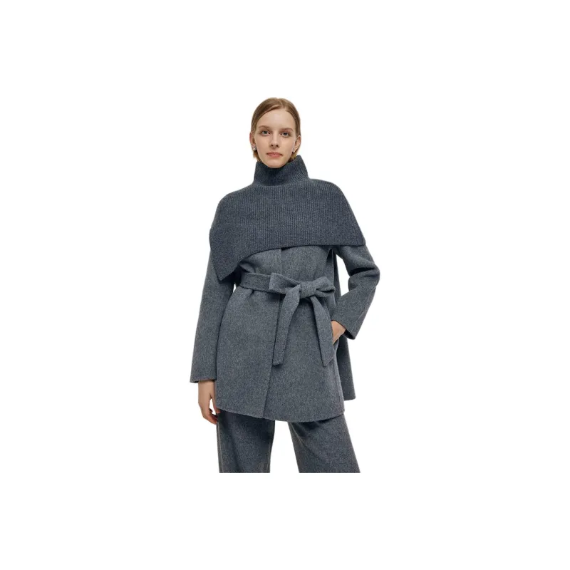 GOELIA Coats Women's Smoke Gray-0