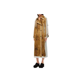 LOEWE Blurred Print Trench Coat 'Beige/Multicolor'