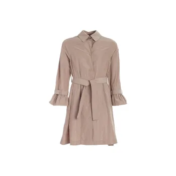 Moncler Trench Coats Women's Light Umber