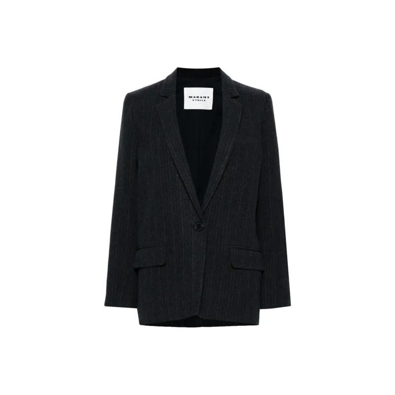 ISABEL MARANT ETOILE Charlyne Pinstriped Blazer-0