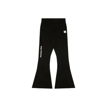 Aape Ribbed knit Flared Trousers
