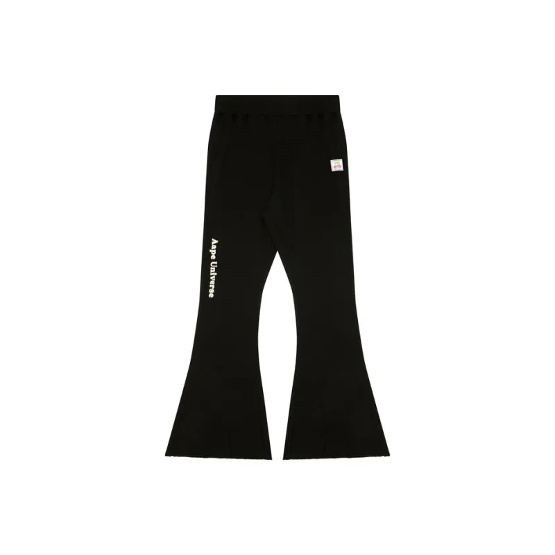 Aape Ribbed knit Flared Trousers-0