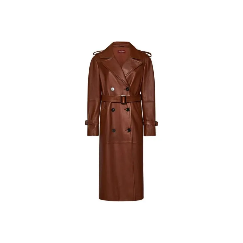MaxMara Double Breasted Belted Coat-0