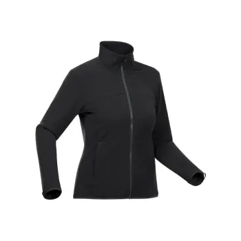 DECATHLON SH100 Water Resistant Windbreaker Jacket Women's Black/Black