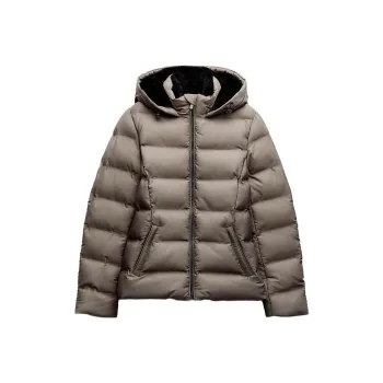 ZARA Puffer Jacket Women's Gray
