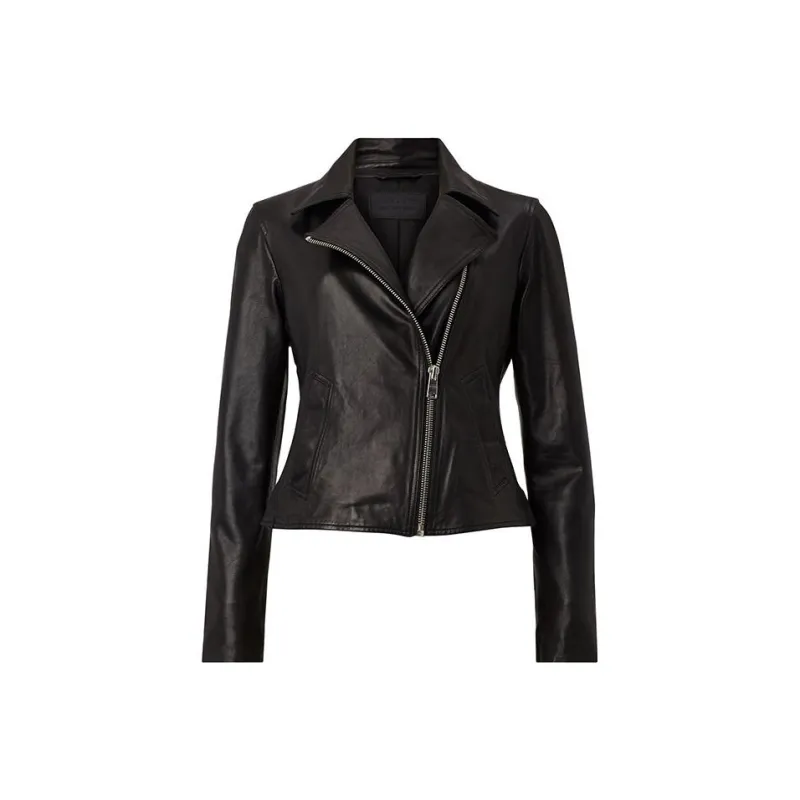 ALLSAINTS Leather Jackets Women's Black Black-0