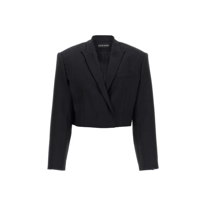DAVID KOMA Cropped Blazer-0
