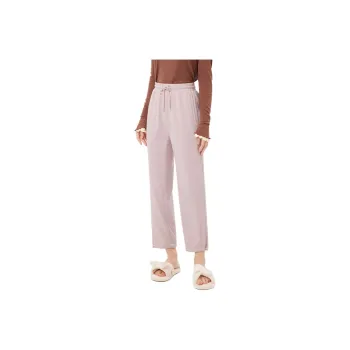 Hush Puppies Casual Pants Women's Leather Pink