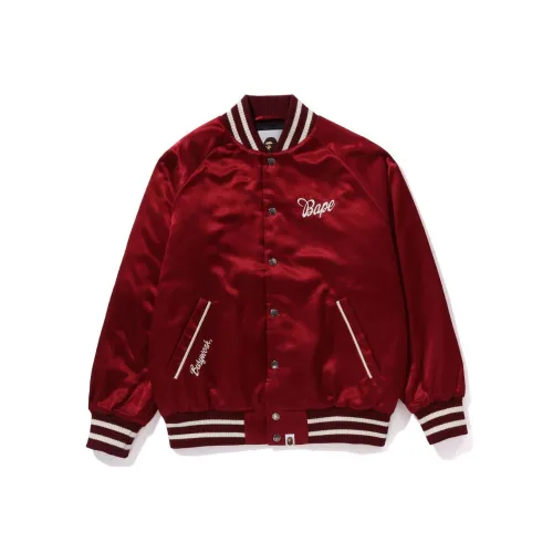 A BATHING APE Bape Baseball Jerseys Women's Red