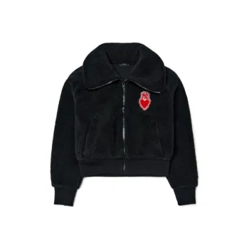 MLB New York Yankees Cropped Coats Women's Black