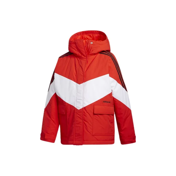 Adidas Originals Puffer Jackets Women's Red-0