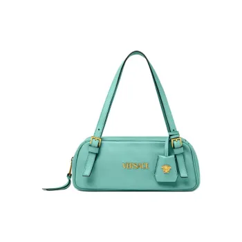 FANSIZHE Lambskin Bowling Bag, Shoulder Bag Women's Green