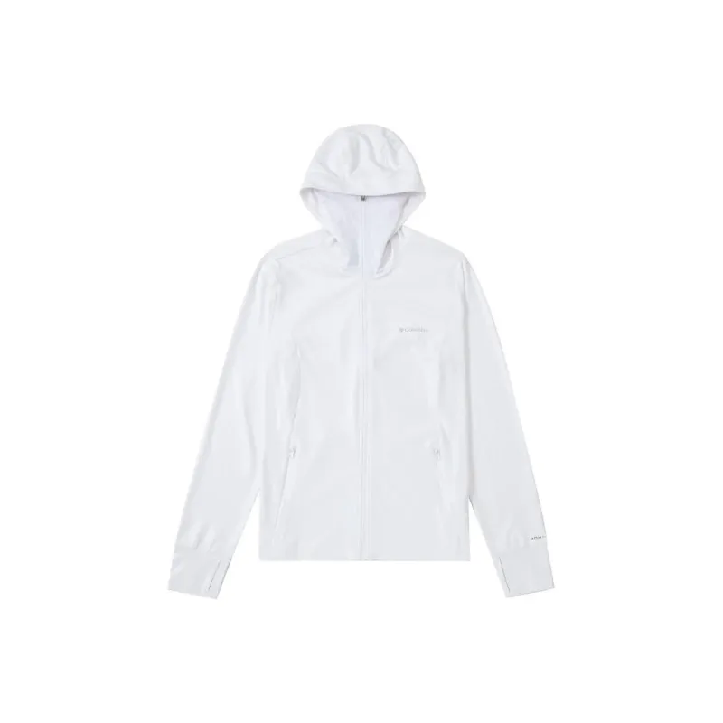 Columbia Dust Resistant Windproof UV Protection Sun Protection Clothing Women's White-0