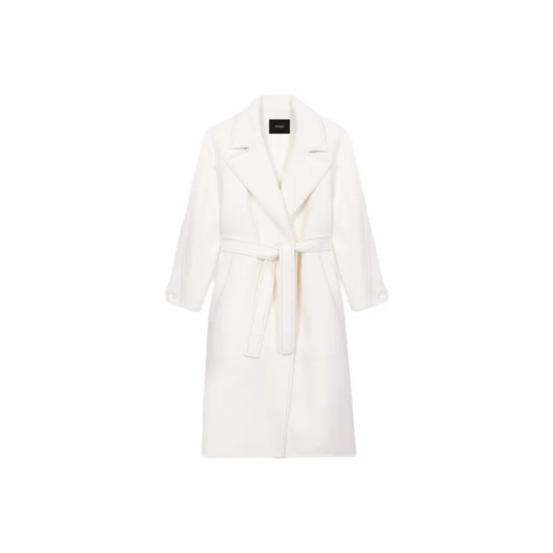 Maje Long Belted Coat-0