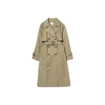 Beams Trench Coats Women's Beige