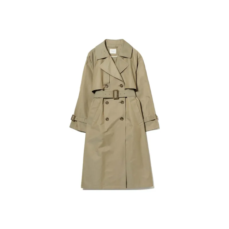 Beams Trench Coats Women's Beige-0