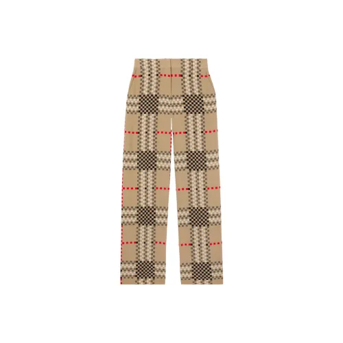 Burberry Pixel Check Wide leg Trousers