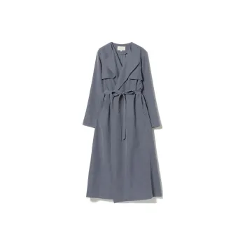Beams Trench Coats Women's Marine Blue