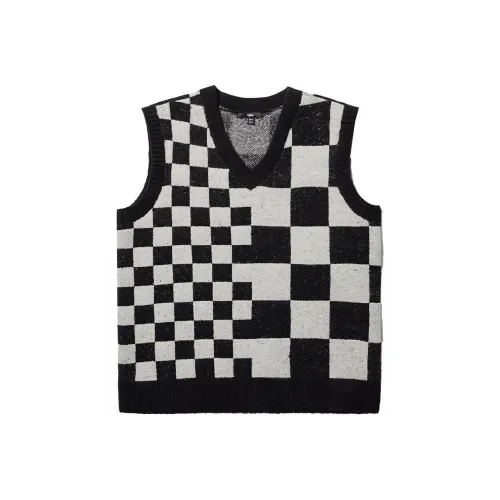 Vans Vests Women's Black White Checkerboard