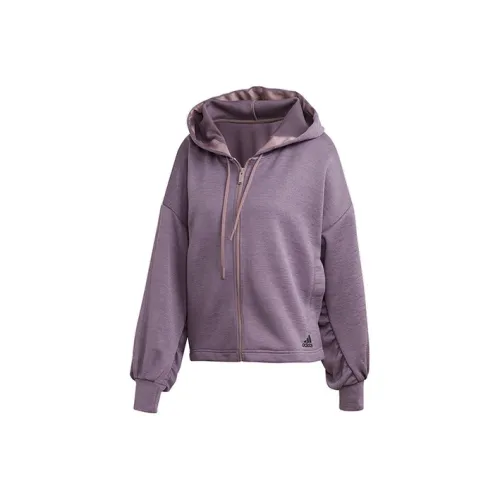 Adidas Cropped Coats Women's Ruins Purple