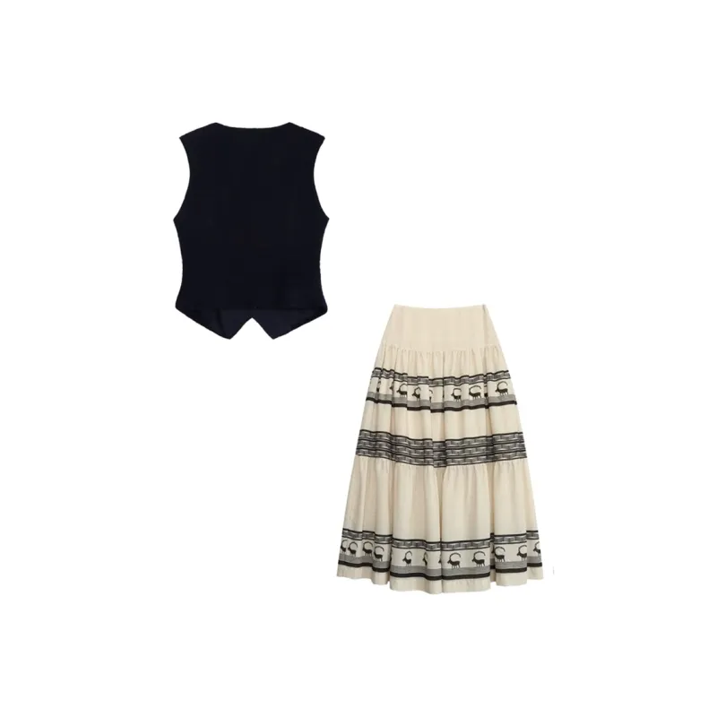 Incolore Two Piece Skirt Sets Women's-1