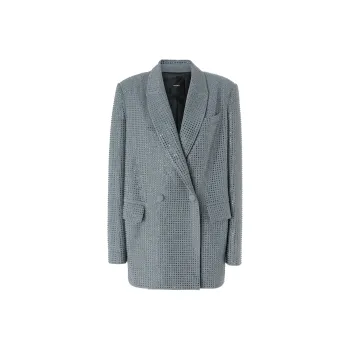 PINKO Embellished Double Breasted Oversized Blazer