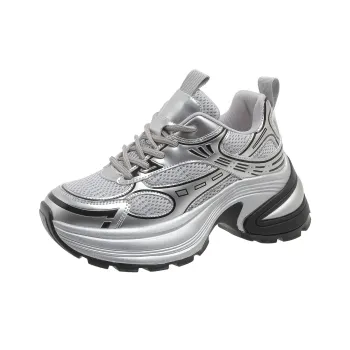 The Mystery Of Glamour Breathable Low Top Chunky Sneakers Women's