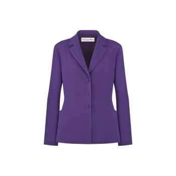 DIOR FW24 Business Suits Coats Women's Purple