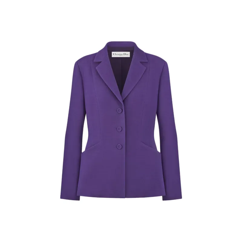 DIOR FW24 Business Suits Coats Women's Purple-0
