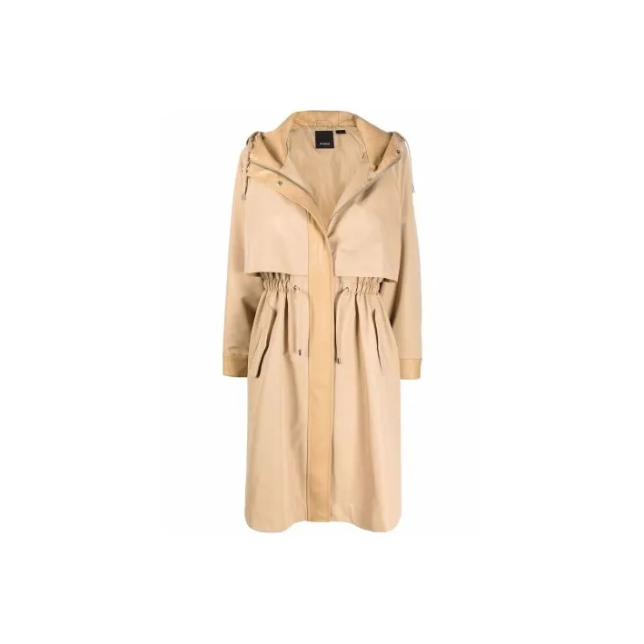 PINKO Trench Coats Women's Light Umber-0