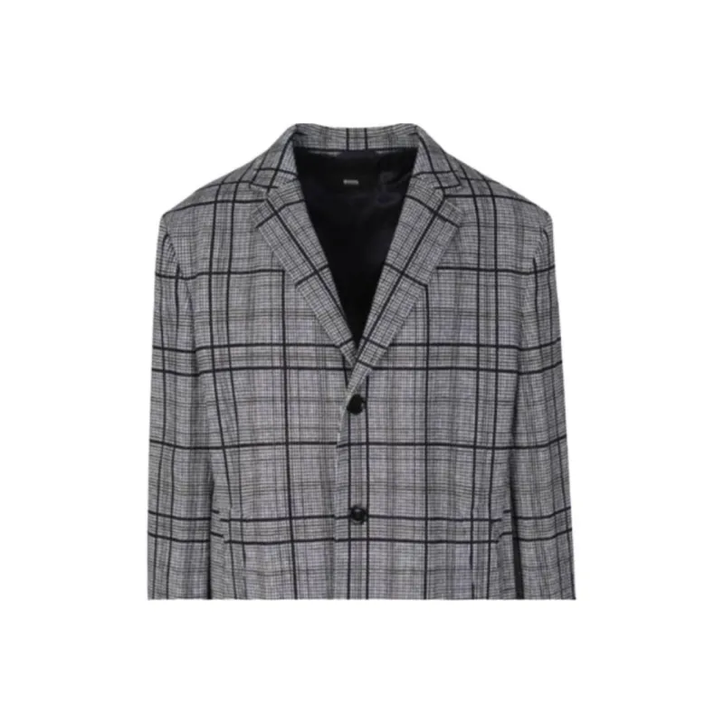 HUGO BOSS Shayne Checked Coat-3