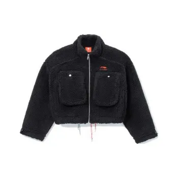 LiNing Sports Basketball Collection Velvet Jackets Women's Black