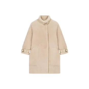 Maje SS23 Velvet Jackets Women's Light Umber