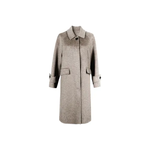 MISSSHINE Coats Women's Light Coffee